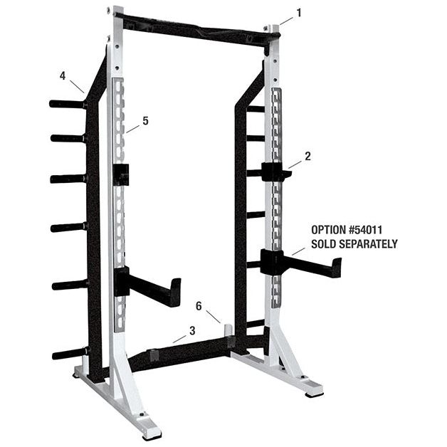 York Barbell STS Self Standing Half Rack