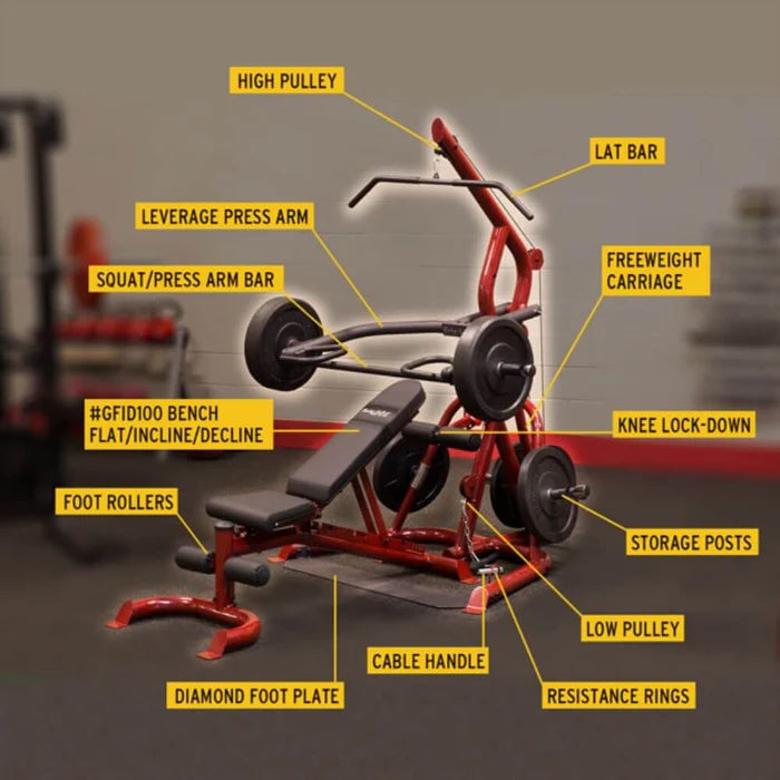 BODY-SOLID CORNER MULTI LEVERAGE GYM
