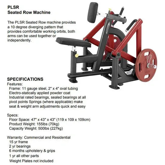 Steelflex PLSR Plate Loaded Seated Row