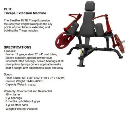 Steelflex PLTE Plate Loaded Tricep Extension