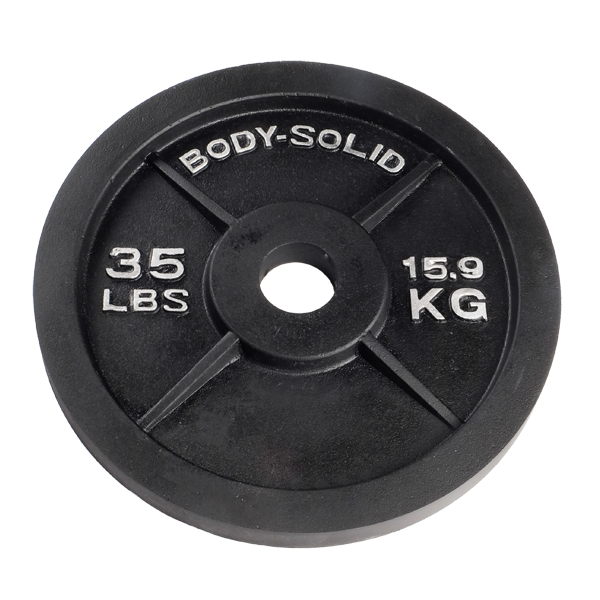 Body-Solid Cast Iron Olympic Plates(Pair)