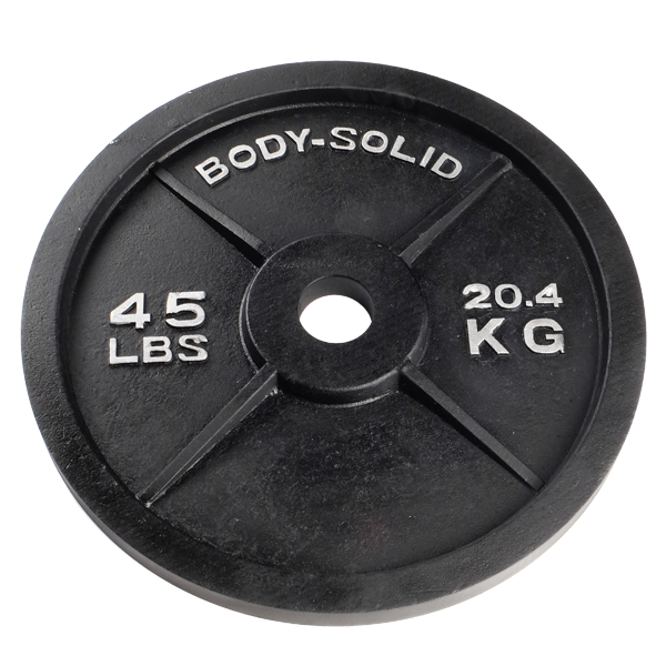 Body-Solid Cast Iron Olympic Plates(Pair)